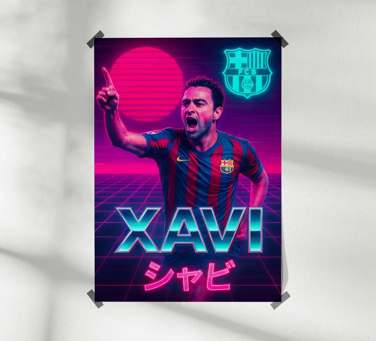Xavi Hernandez poster da Cyberpunk Canvas