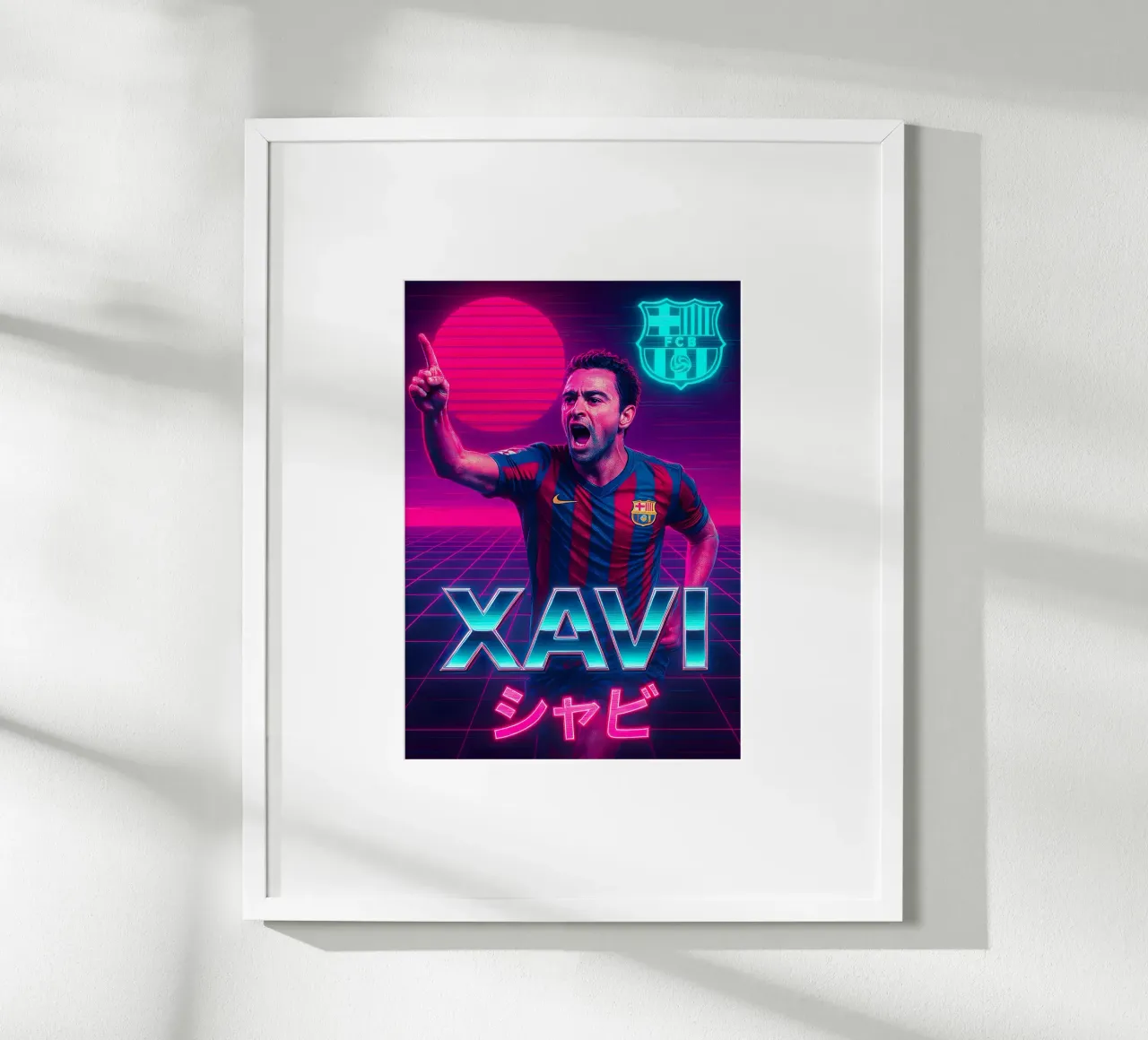 Xavi Hernandez poster da Cyberpunk Canvas