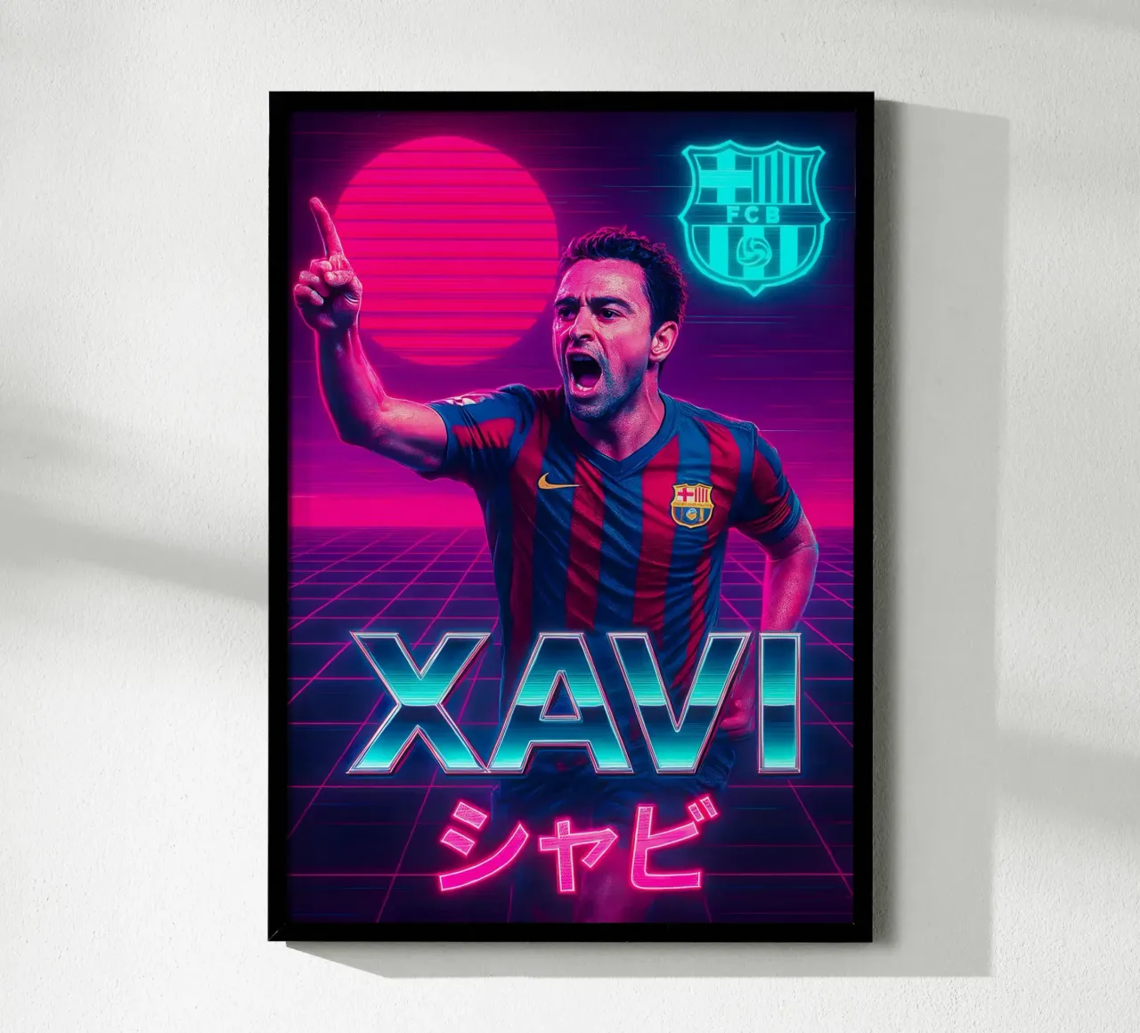 Xavi Hernandez poster da Cyberpunk Canvas