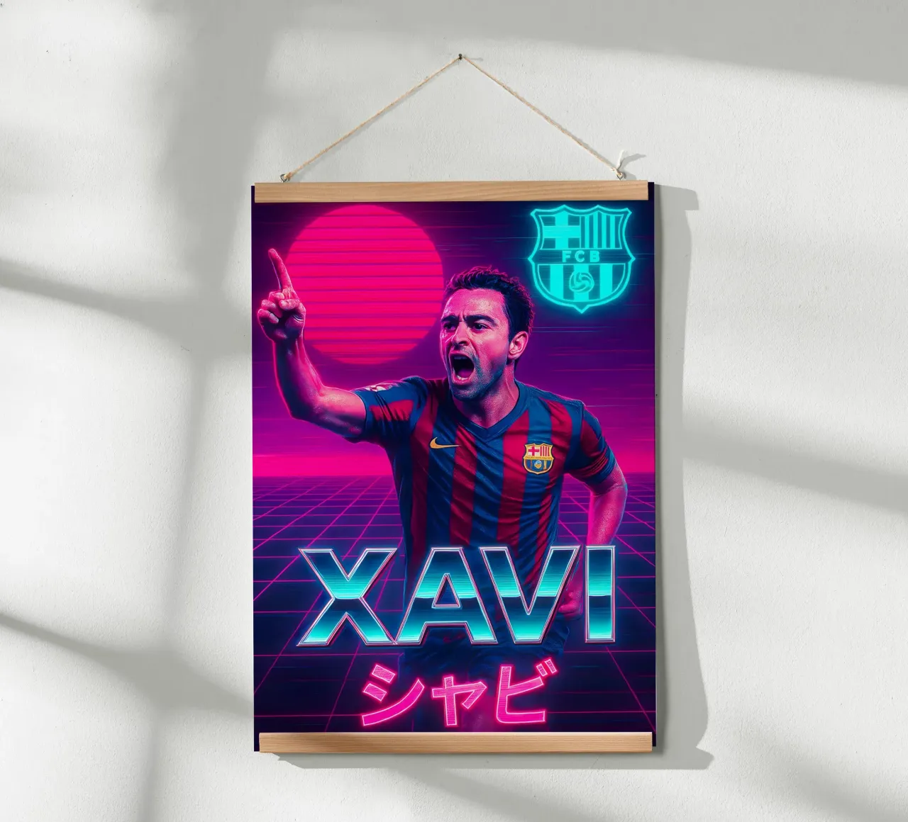 Xavi Hernandez poster da Cyberpunk Canvas