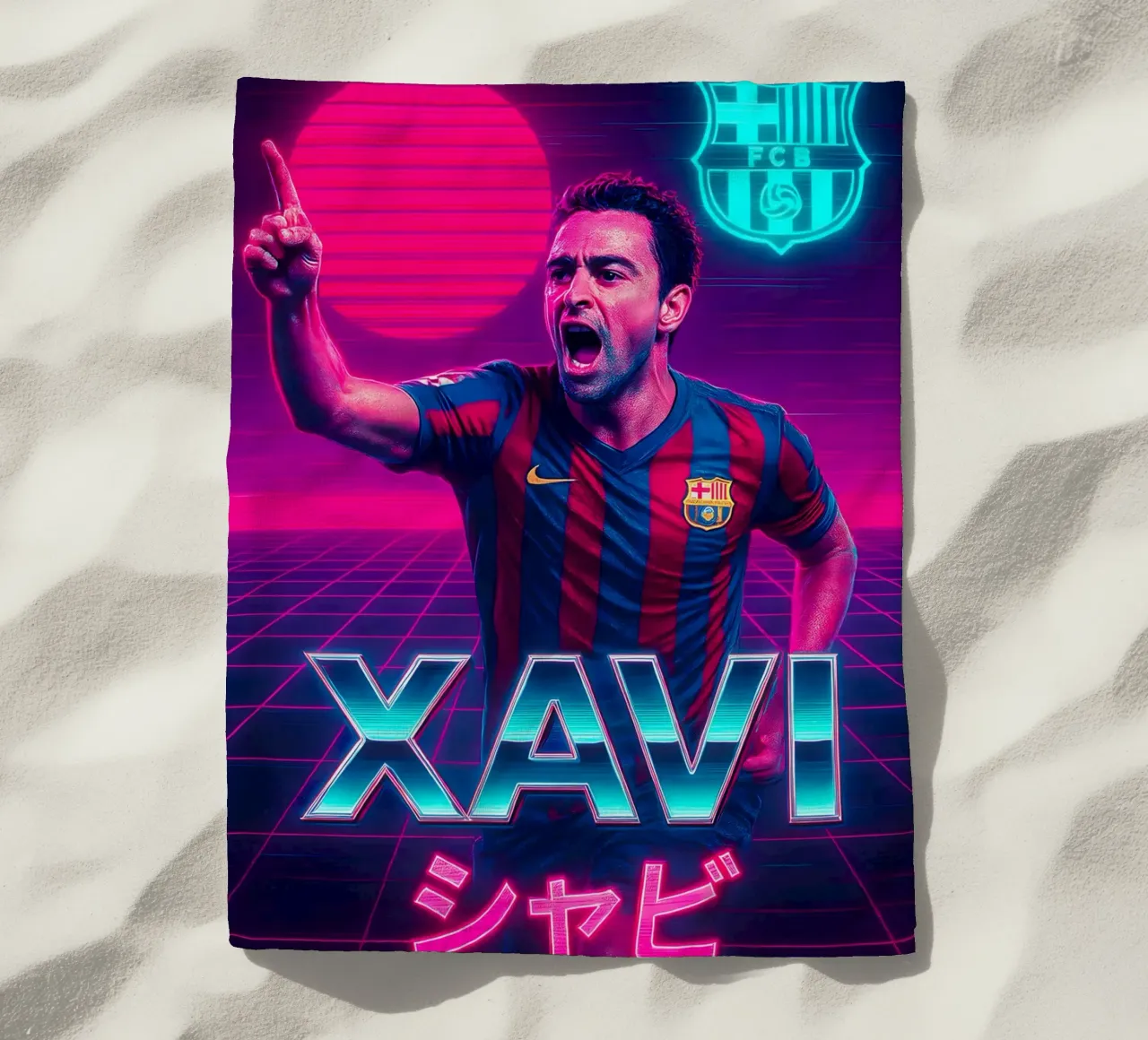Xavi Hernandez telo mare da Cyberpunk Canvas