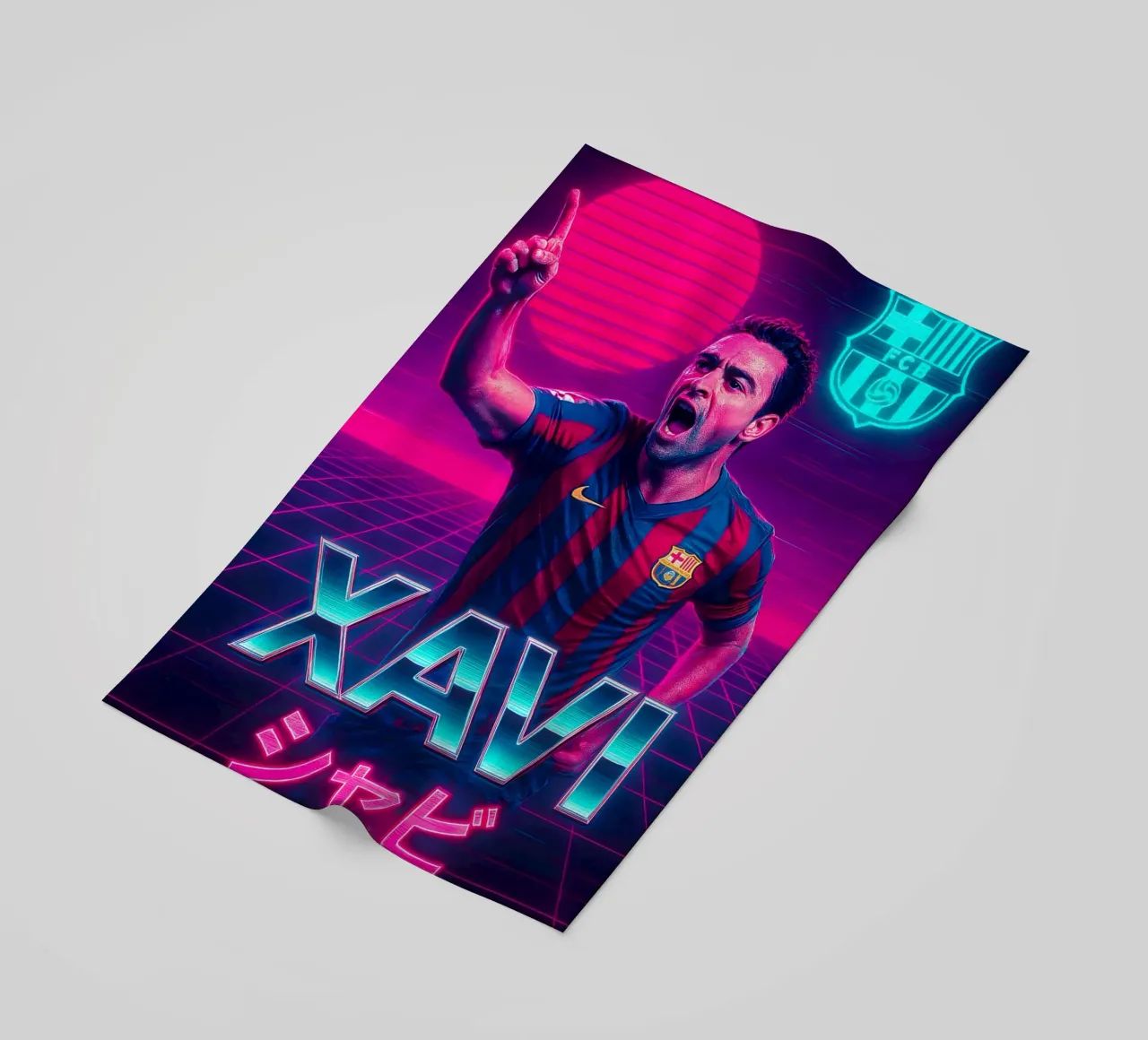 Xavi Hernandez telo mare da Cyberpunk Canvas