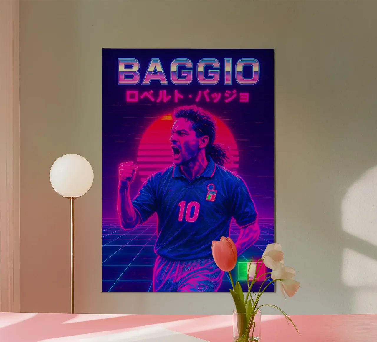 Roberto Baggio poster da Cyberpunk Canvas