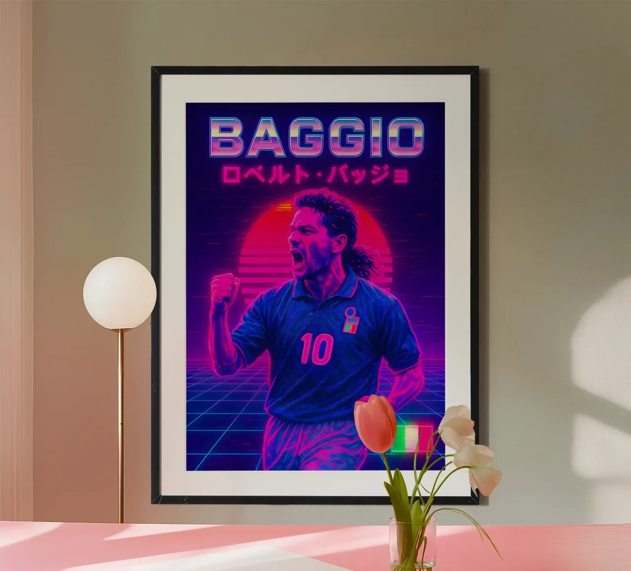 Roberto Baggio poster da Cyberpunk Canvas