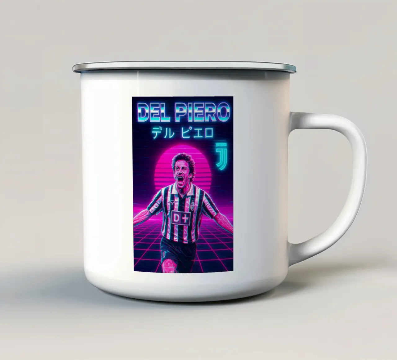 Alessandro Del Piero tazza in smalto da Cyberpunk Canvas