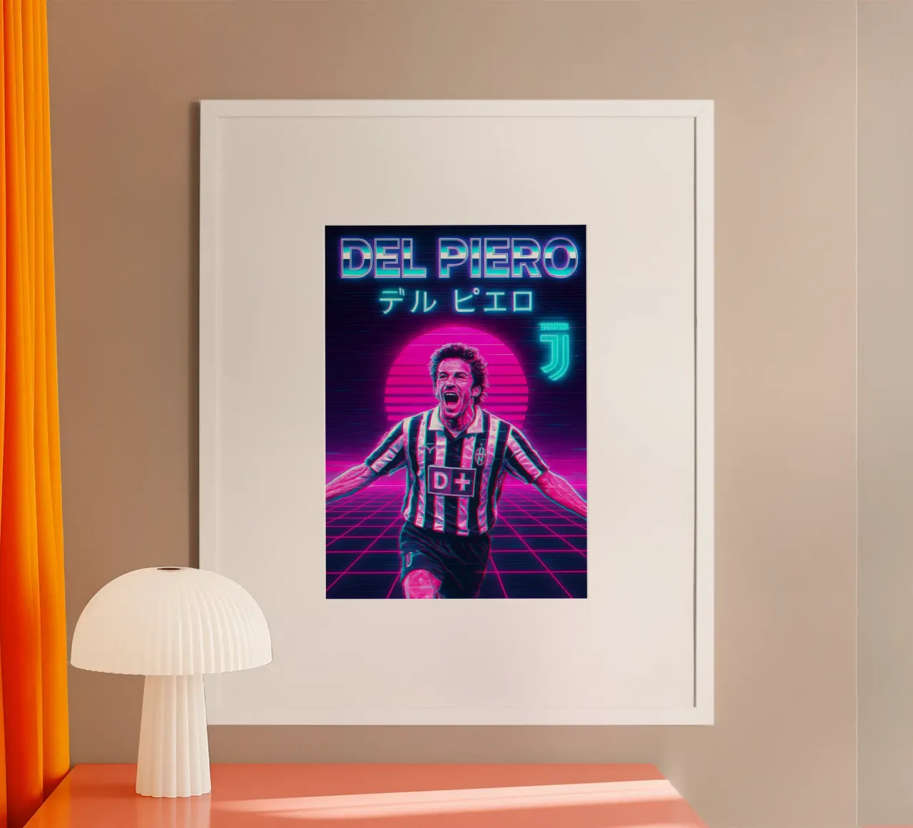 Alessandro Del Piero poster con telaio in plastica da Cyberpunk Canvas