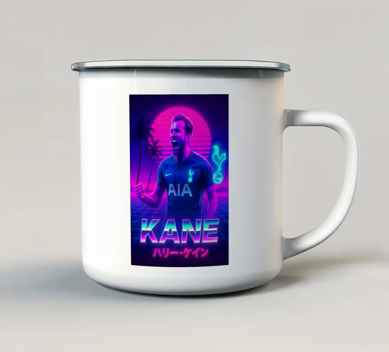 Harry Kane tazza in smalto da Cyberpunk Canvas