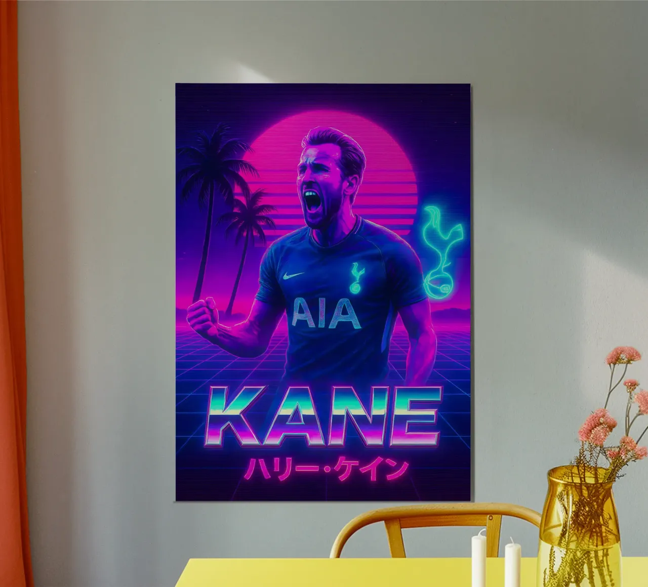 Harry Kane poster da Cyberpunk Canvas