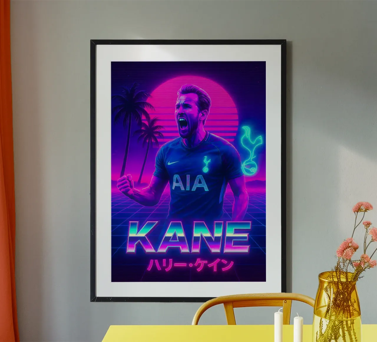 Harry Kane poster da Cyberpunk Canvas