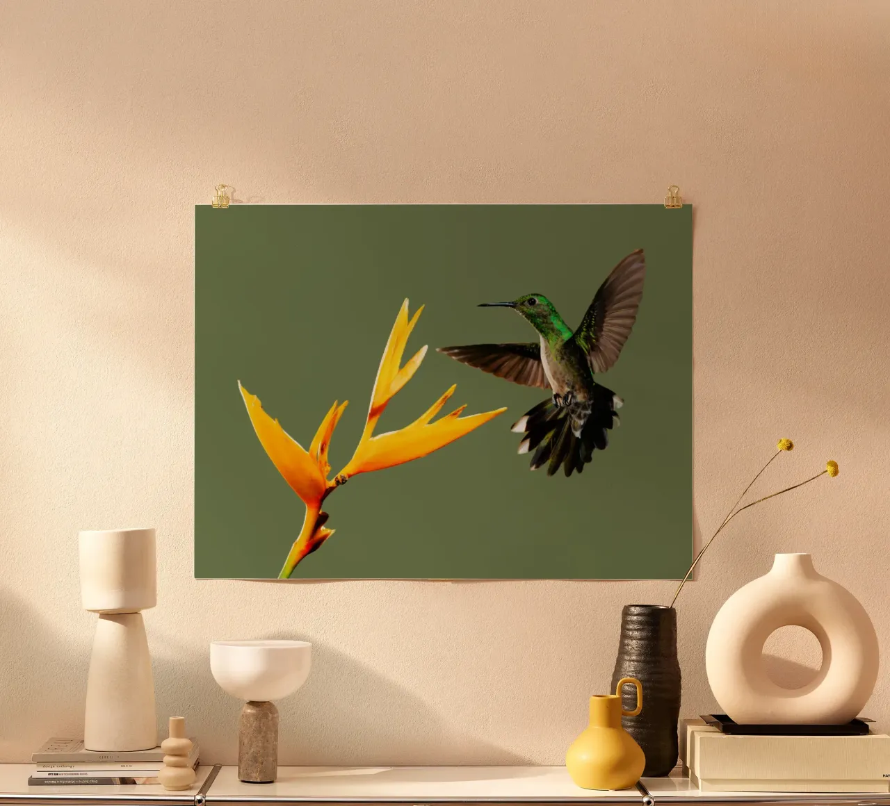 Danza dei colibrì poster da Nature's Palette