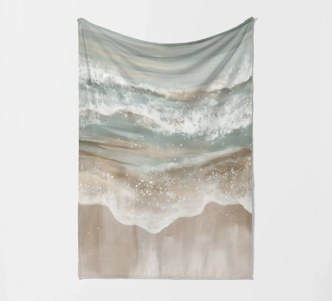 abstract wave magic fleece blanket by Carinaprint