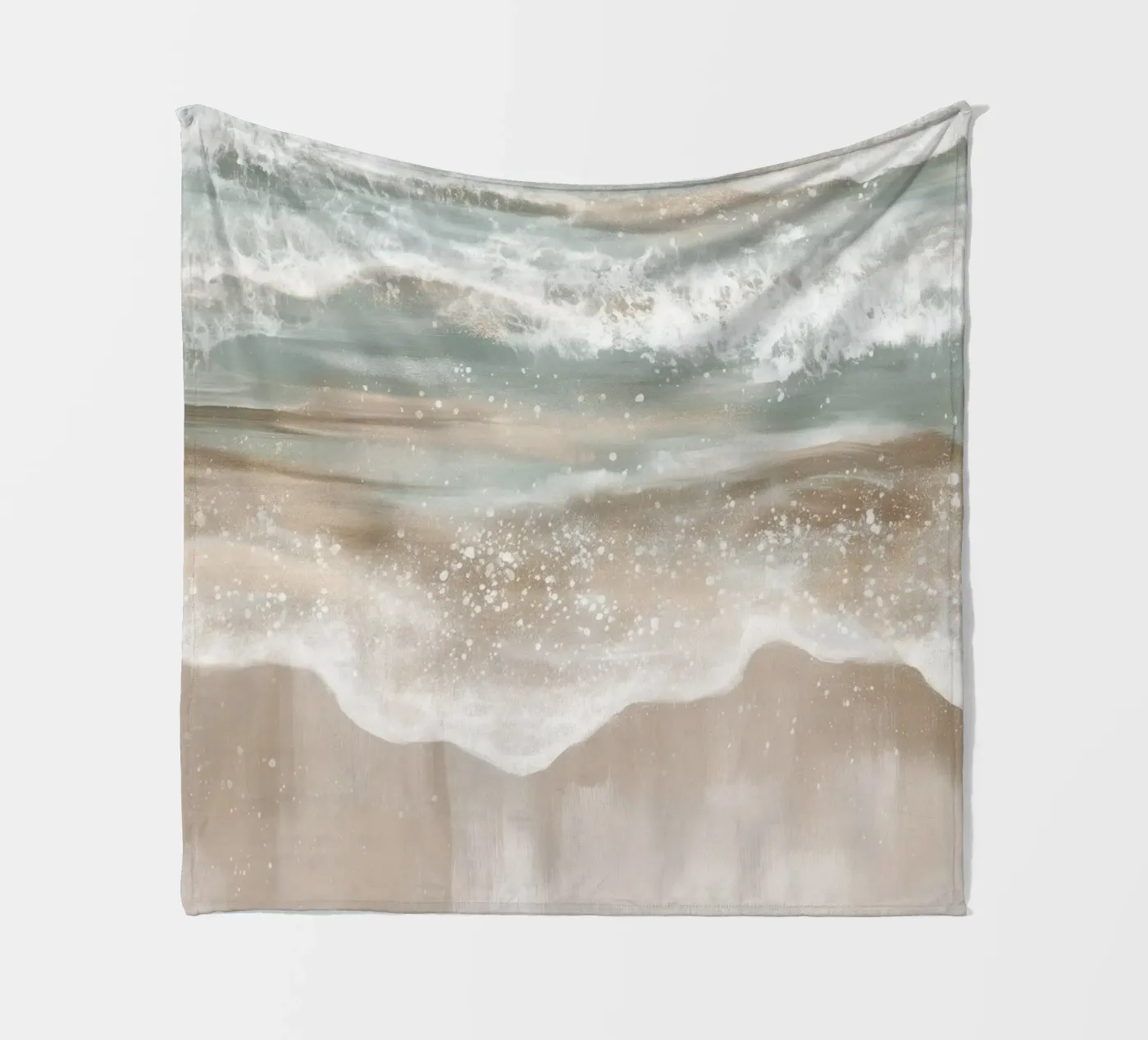 abstract wave magic fleece blanket by Carinaprint