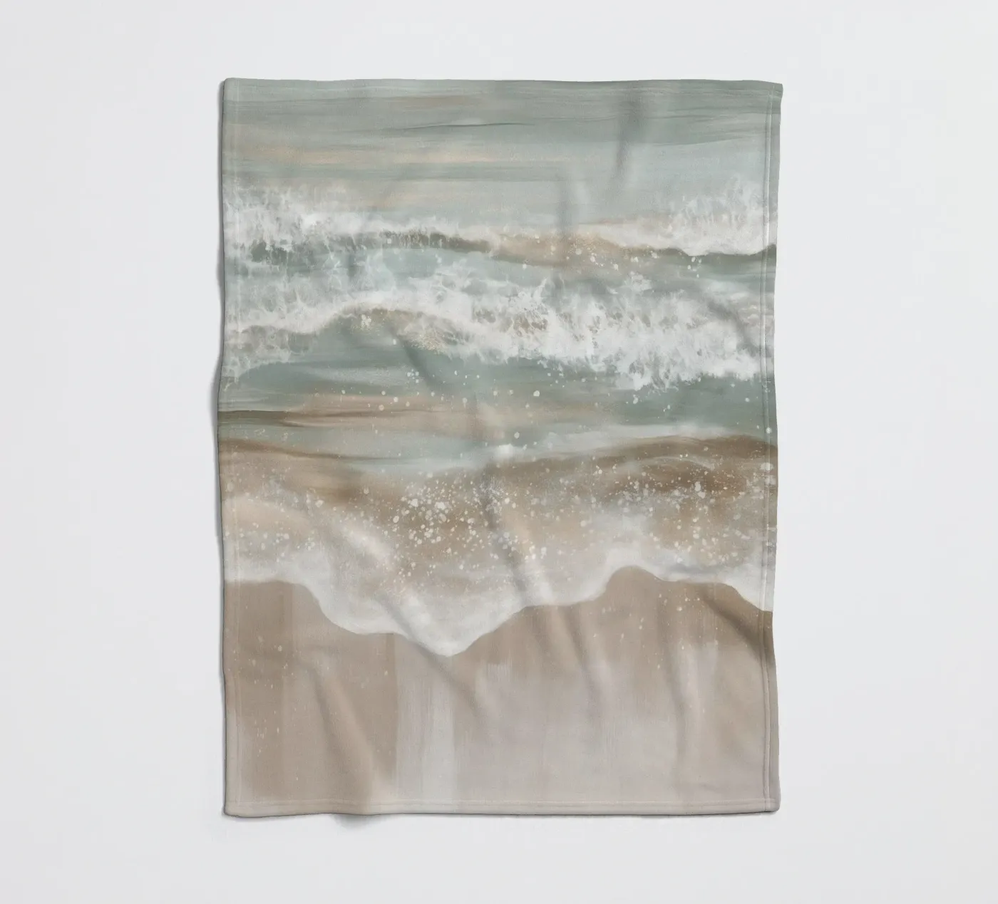 abstract wave magic fleece blanket by Carinaprint