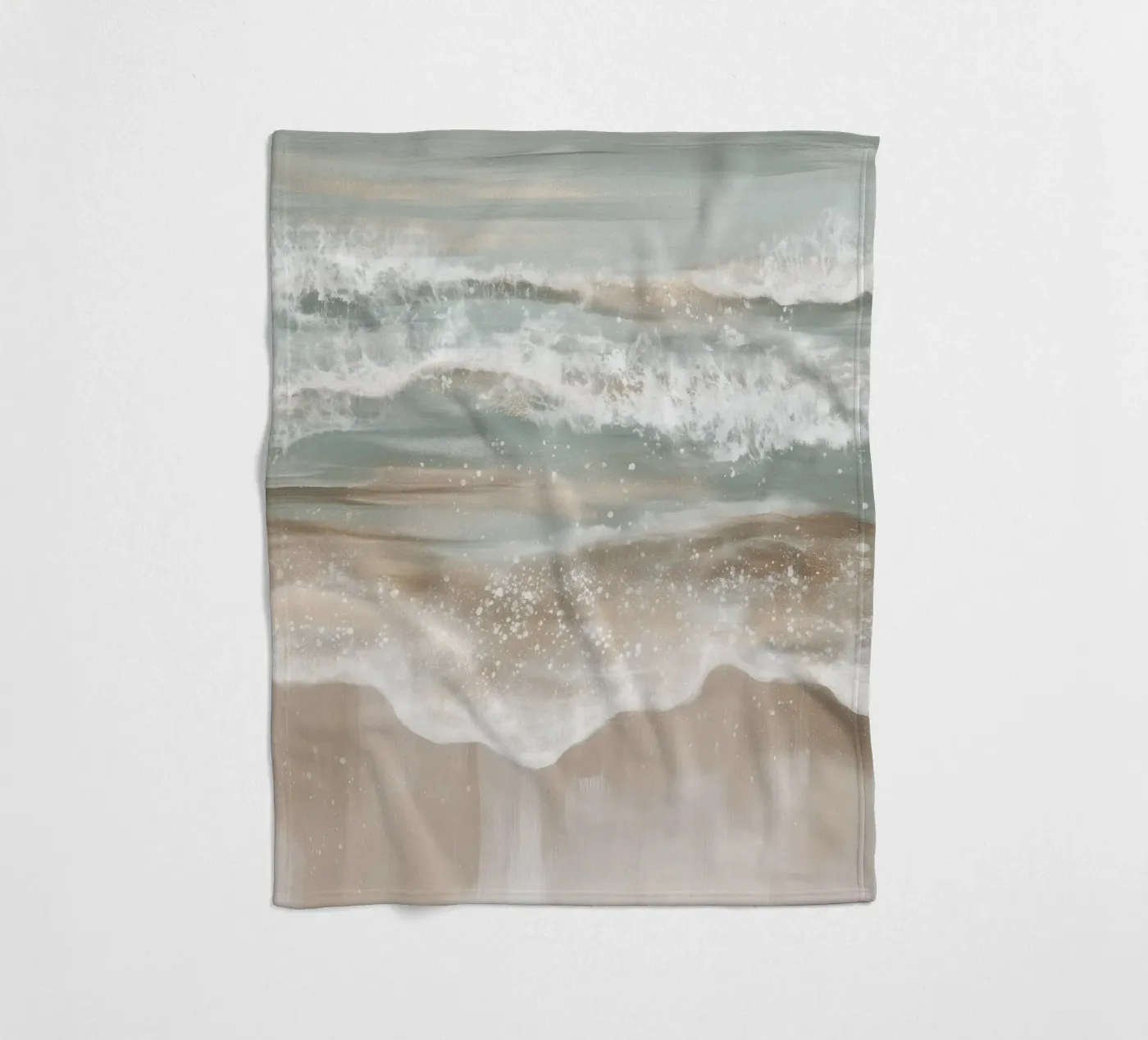 abstract wave magic fleece blanket by Carinaprint
