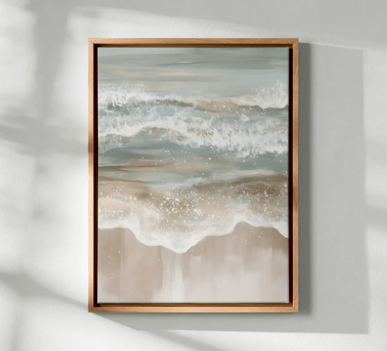 abstracte golfmagie canvas met Baklijst van Carinaprint