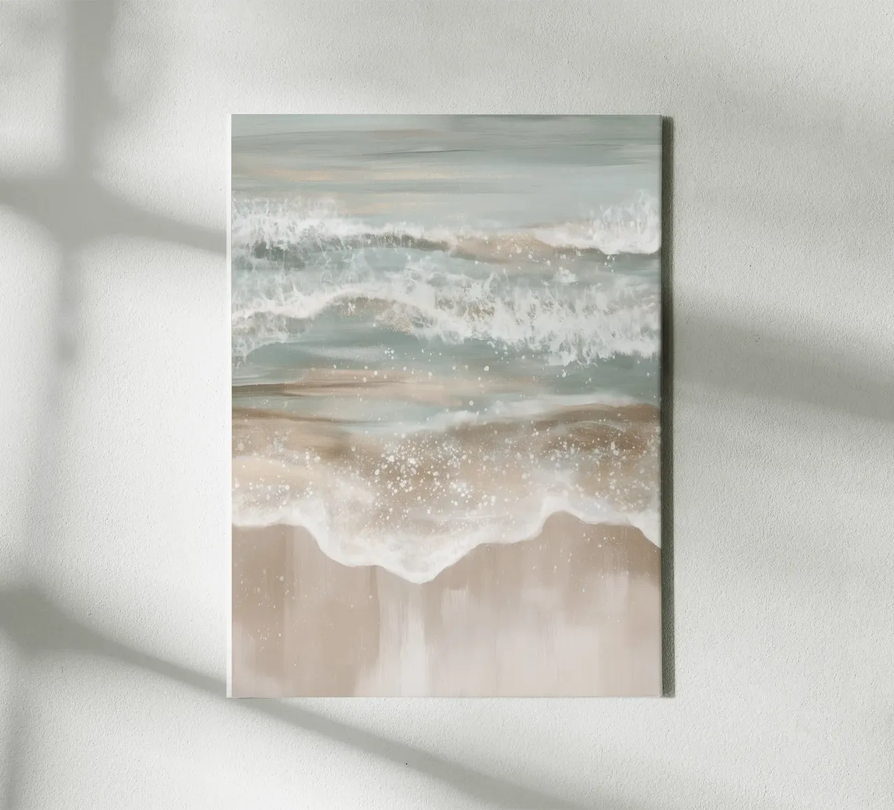abstracte golfmagie canvas met Baklijst van Carinaprint