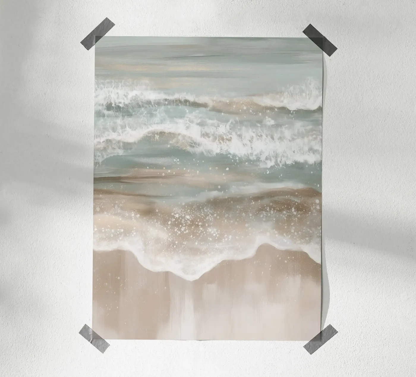 abstract wave magic poster by Carinaprint