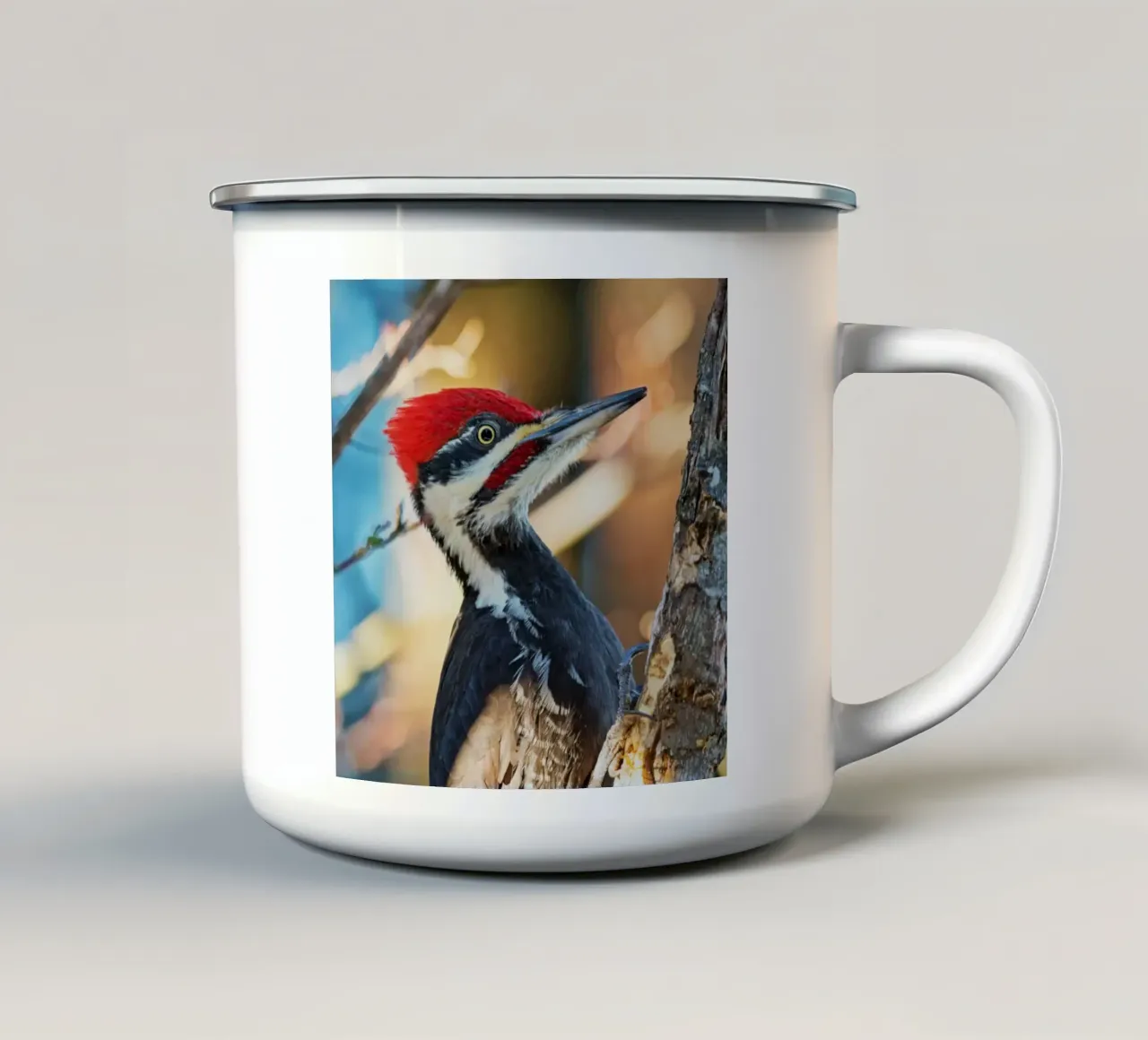 Ritmo sull'albero tazza in smalto da Nature's Palette