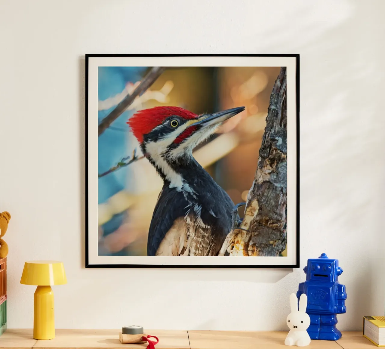 Ritmo sull'albero poster con telaio in alluminio da Nature's Palette