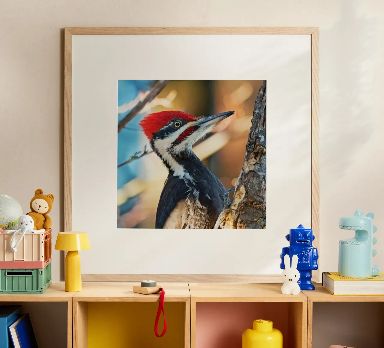 Ritmo sull'albero poster con telaio in alluminio da Nature's Palette