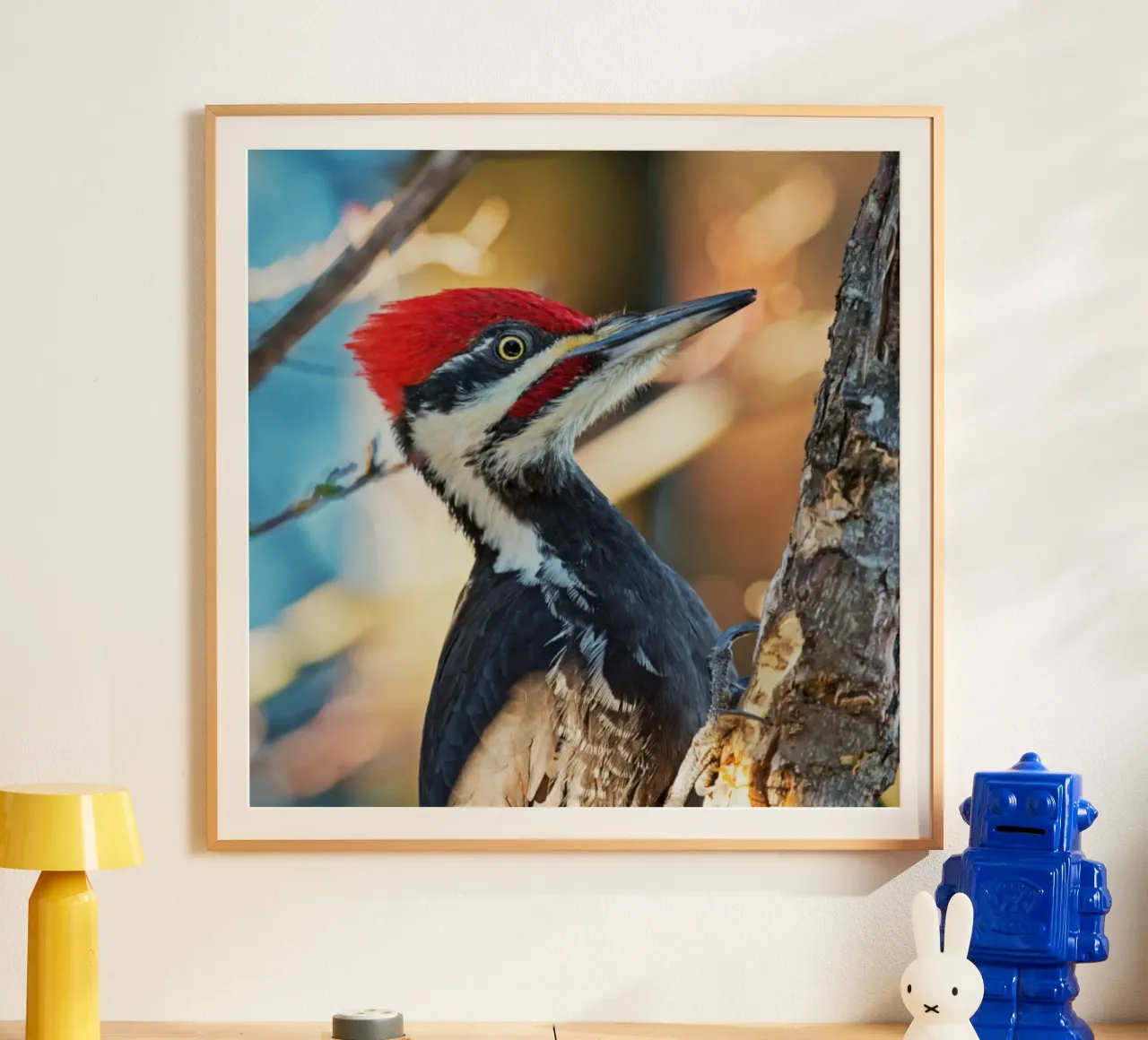 Ritmo sull'albero poster con telaio in alluminio da Nature's Palette