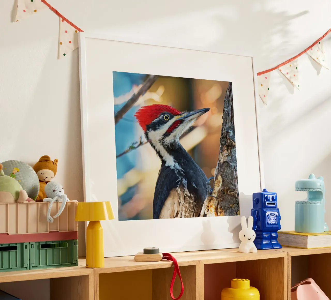 Ritmo sull'albero poster con telaio in alluminio da Nature's Palette