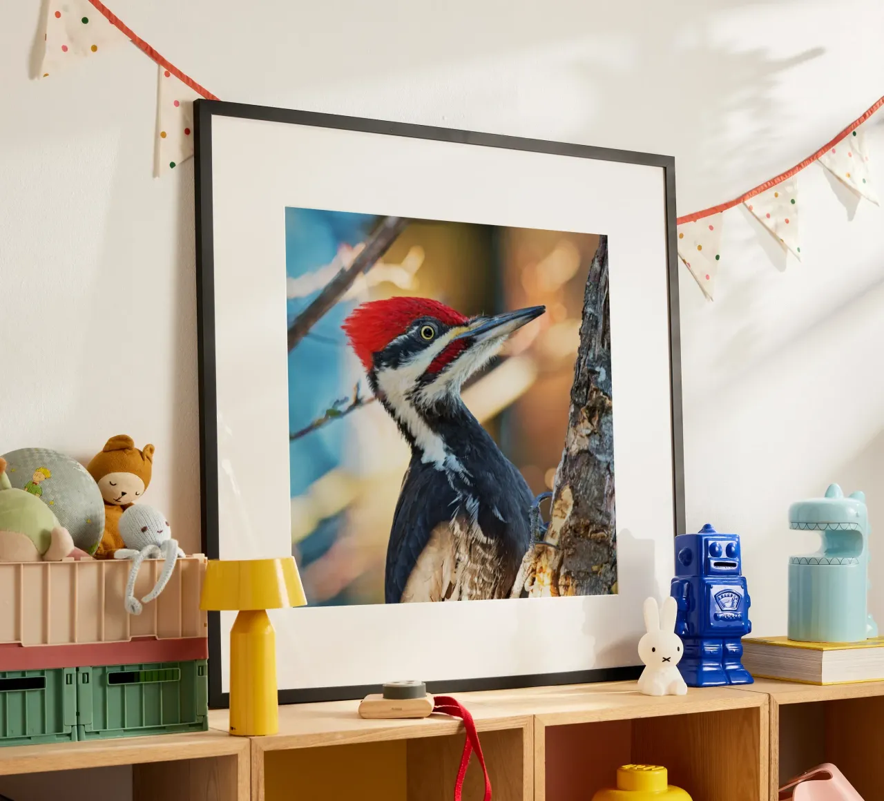 Ritmo sull'albero poster con telaio in alluminio da Nature's Palette