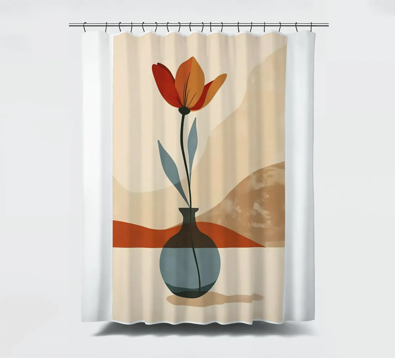 Geflüster in einer Vase Duschvorhang von Jose