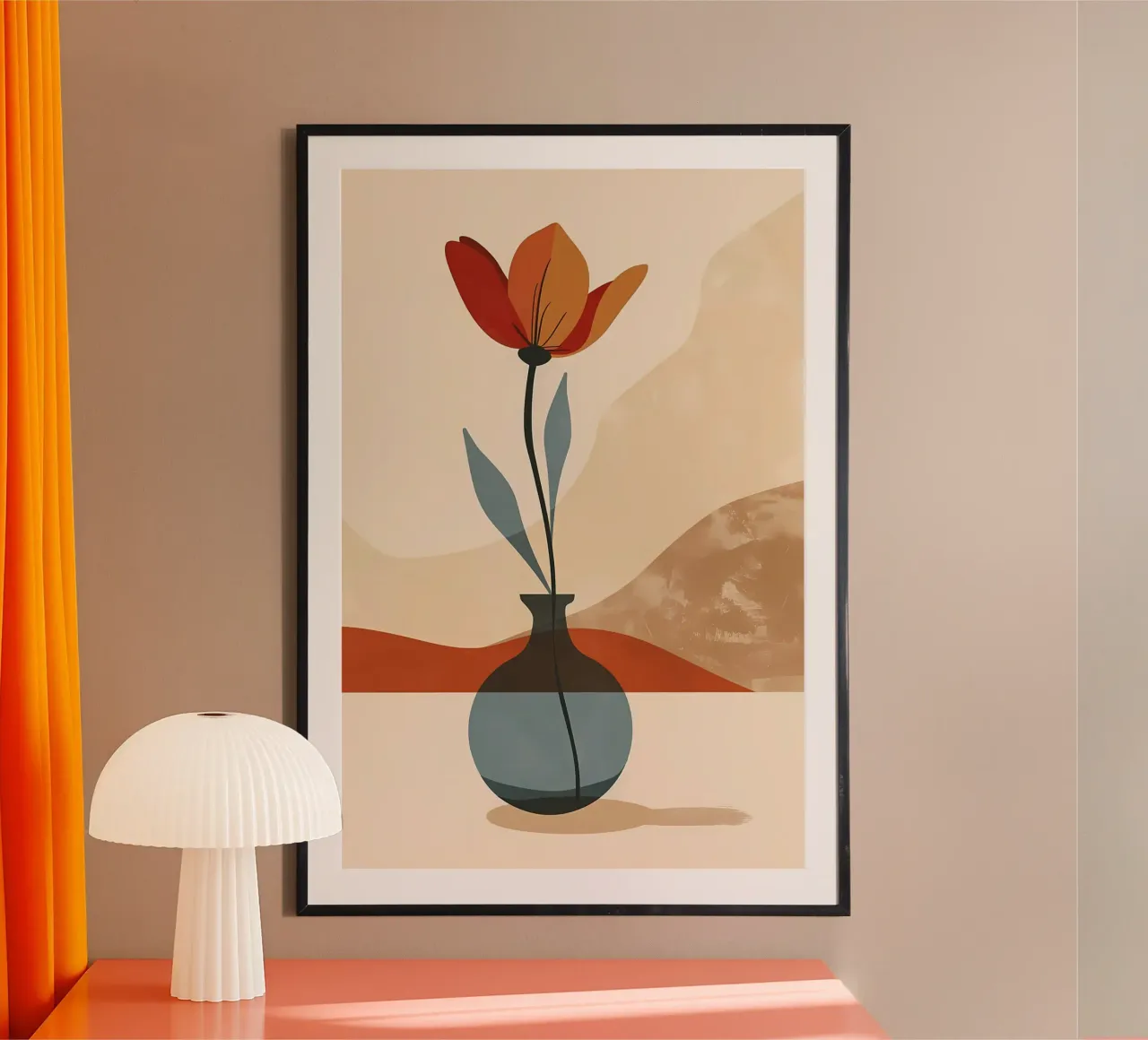Sussurri in un vaso poster con telaio in plastica da Jose