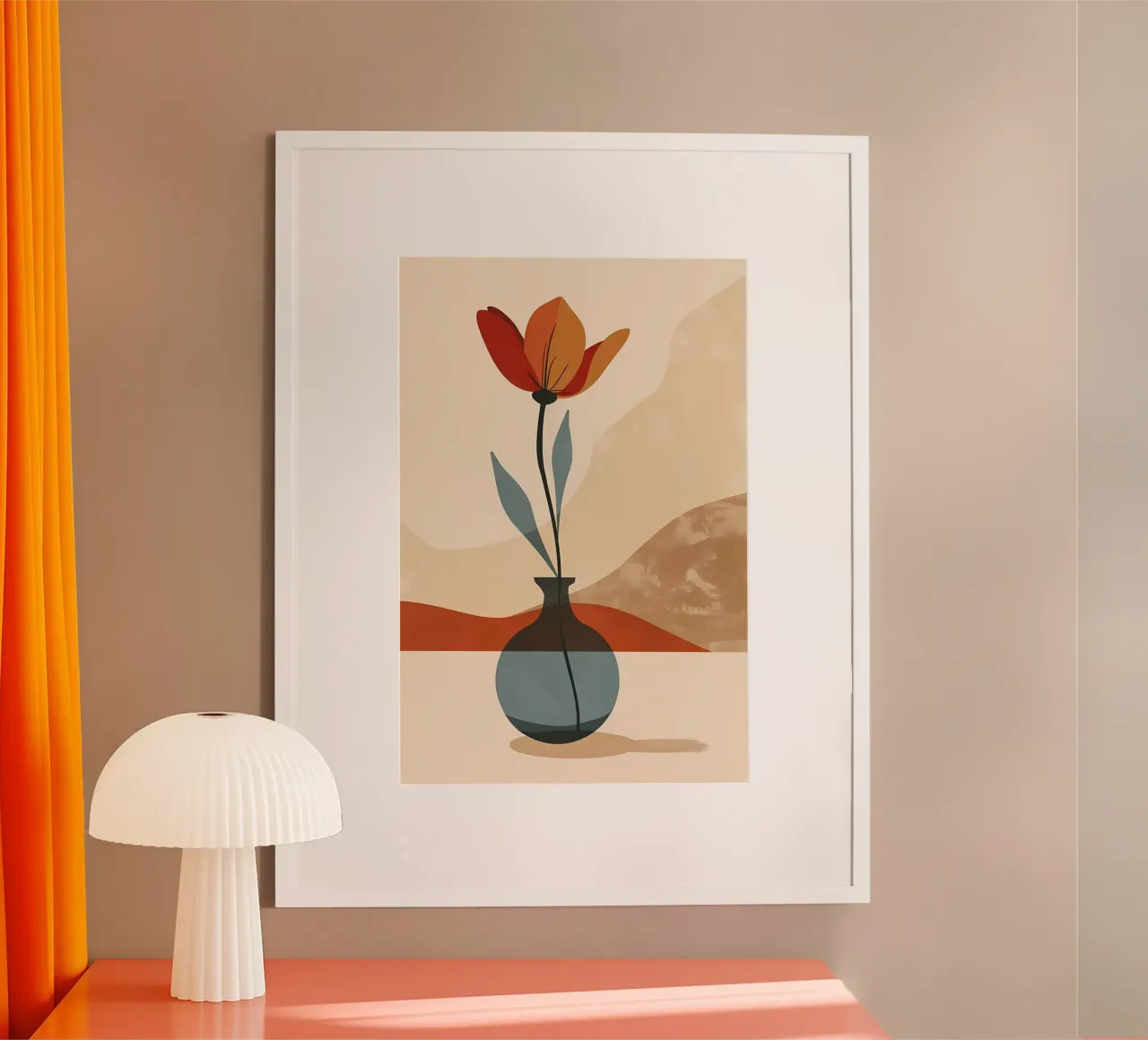 Sussurri in un vaso poster con telaio in plastica da Jose