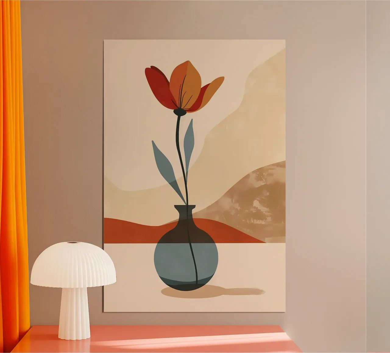 Sussurri in un vaso poster con telaio in plastica da Jose