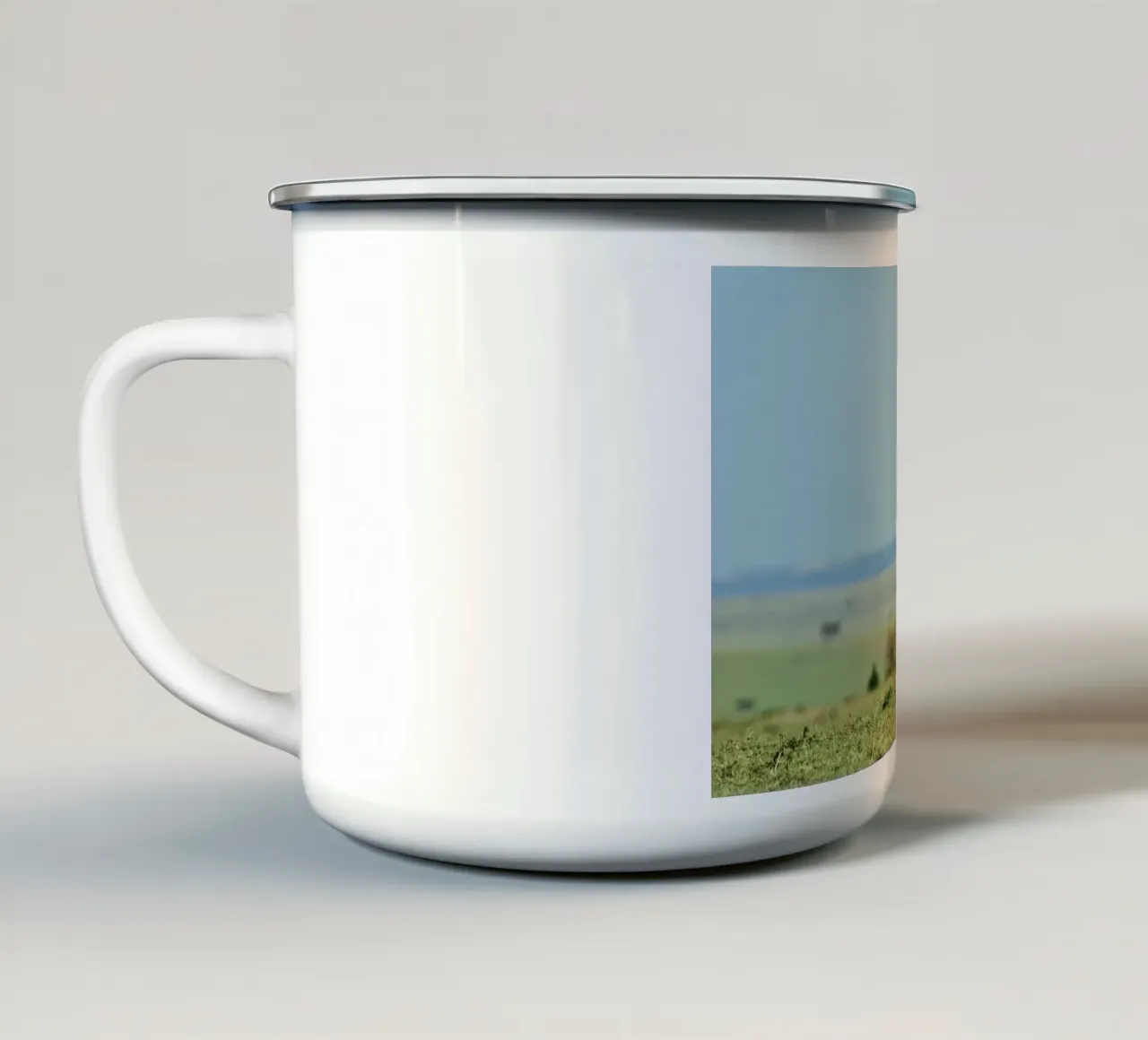 Passi forti tazza in smalto da Nature's Palette