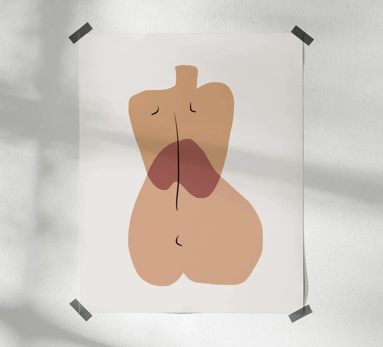 Beige nudo 02 poster da Little Dean