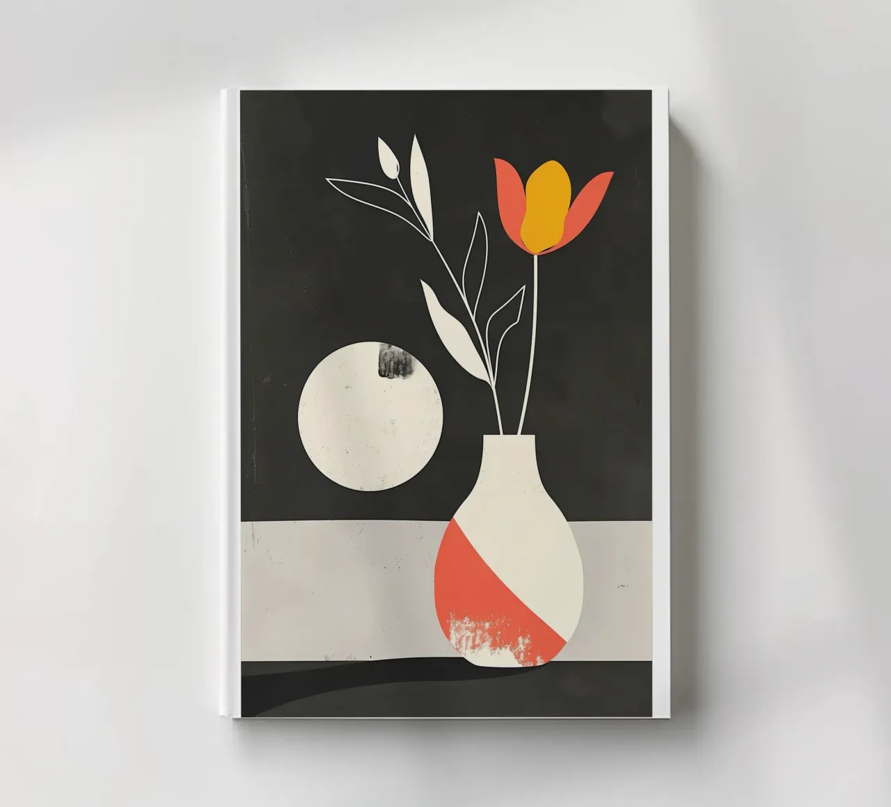 Minimalist Tulip in Vase notebook by Jose