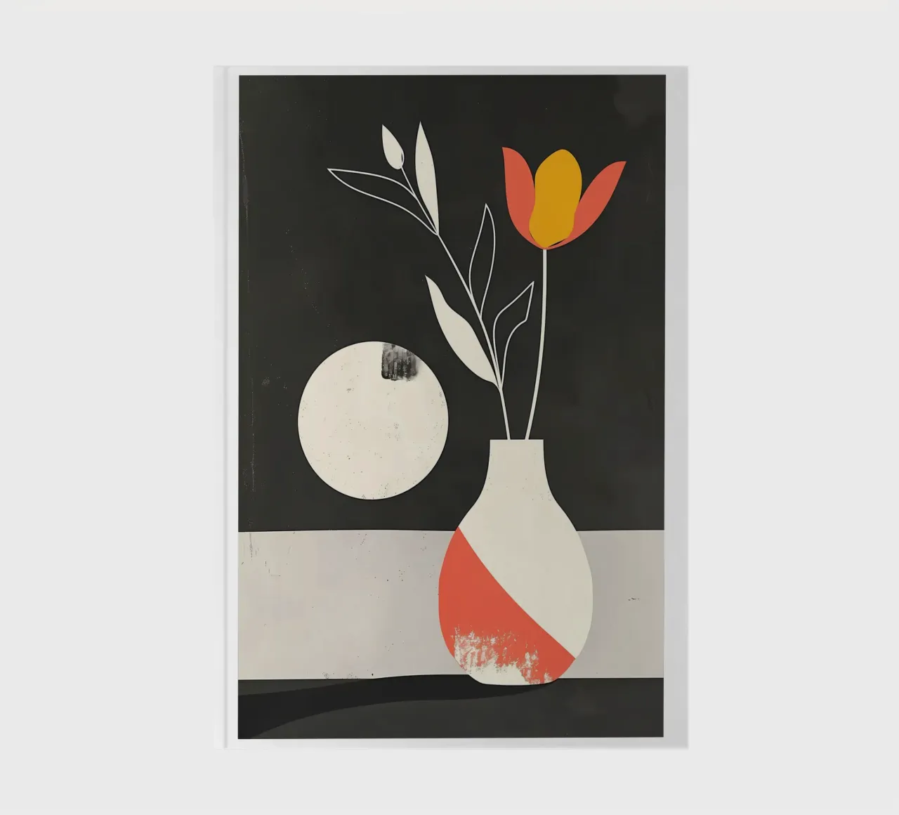 Minimalist Tulip in Vase notebook by Jose