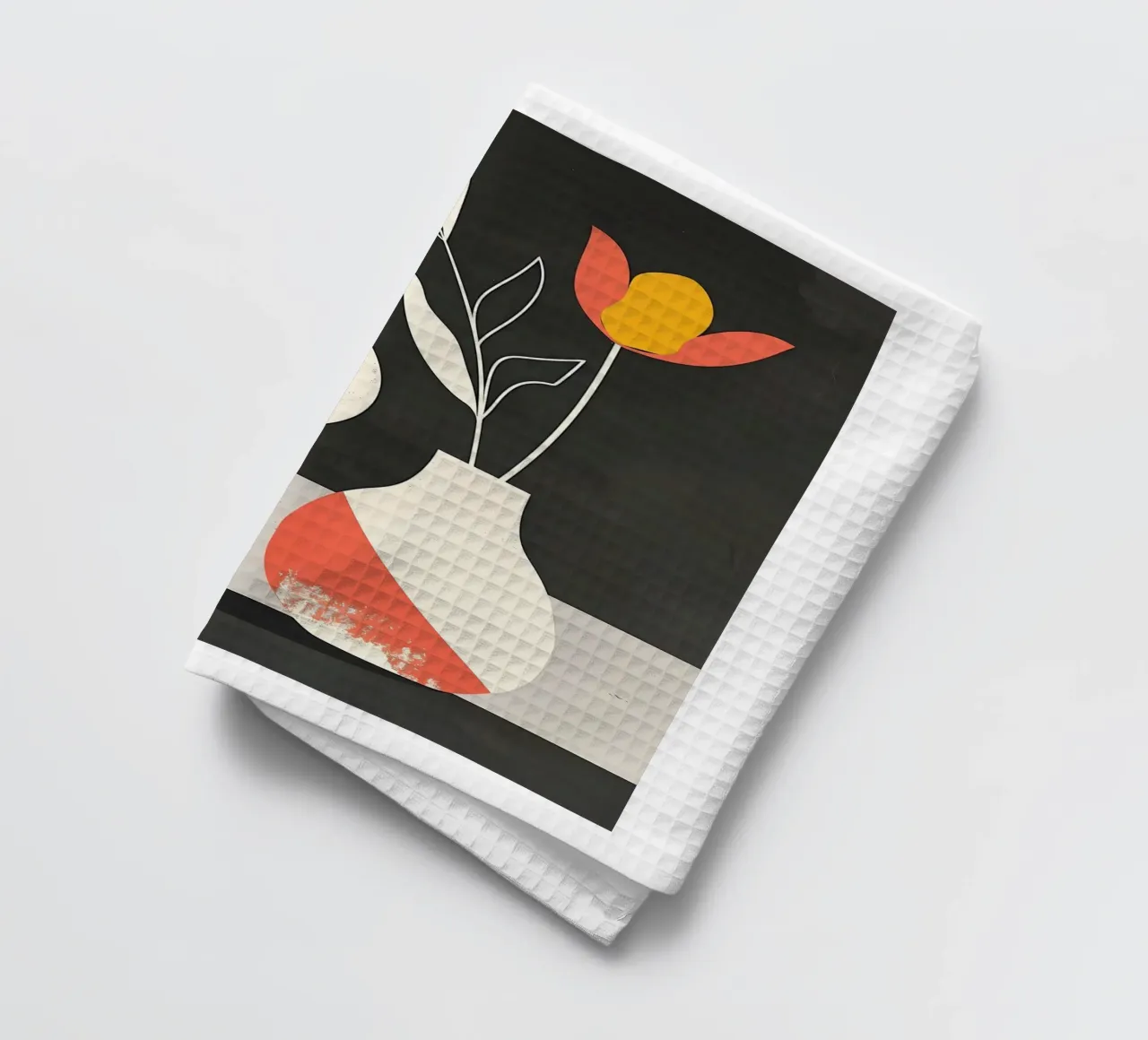 Tulipe minimaliste dans un vase torchon de Jose