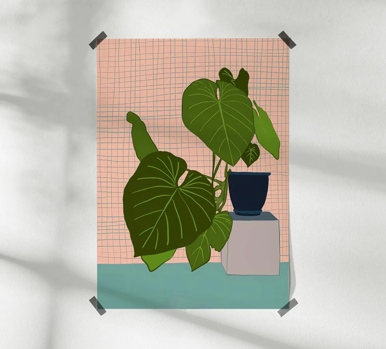 Monstera su piedistallo poster da Jose