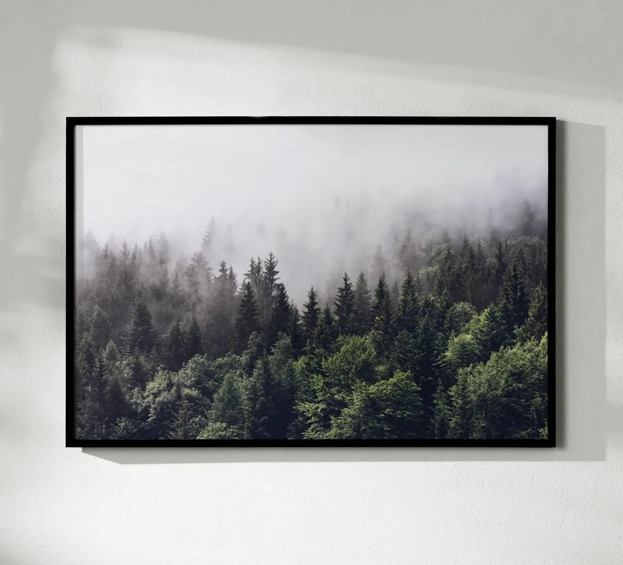 Foresta nebbiosa Natura poster da maluniq