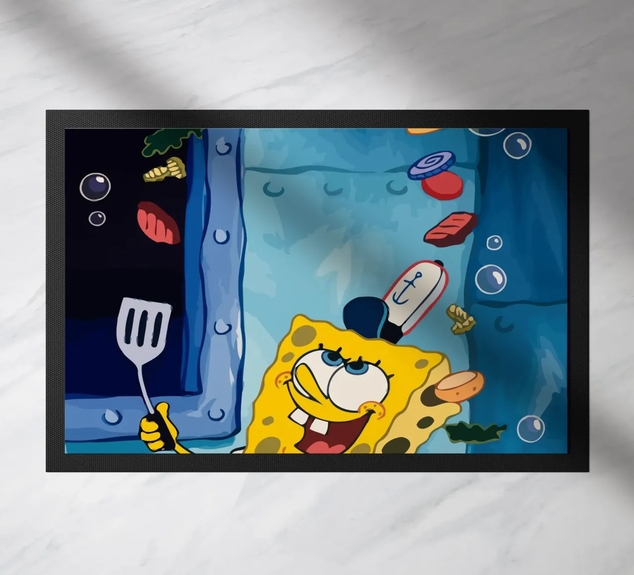 Spongebob is making a burger zerbino da Dumery Art