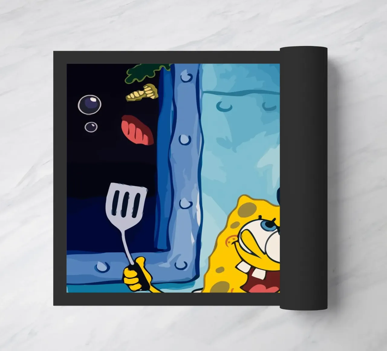 Spongebob is making a burger zerbino da Dumery Art