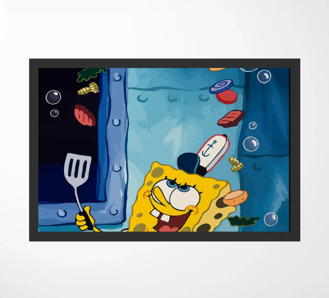 Spongebob is making a burger zerbino da Dumery Art