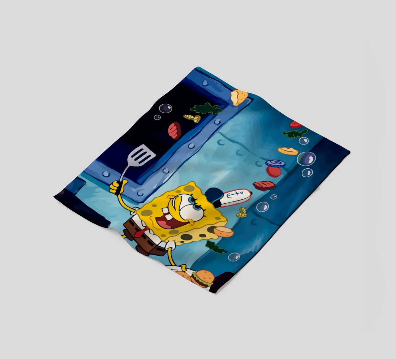 Spongebob is making a burger coperta in pile da Dumery Art