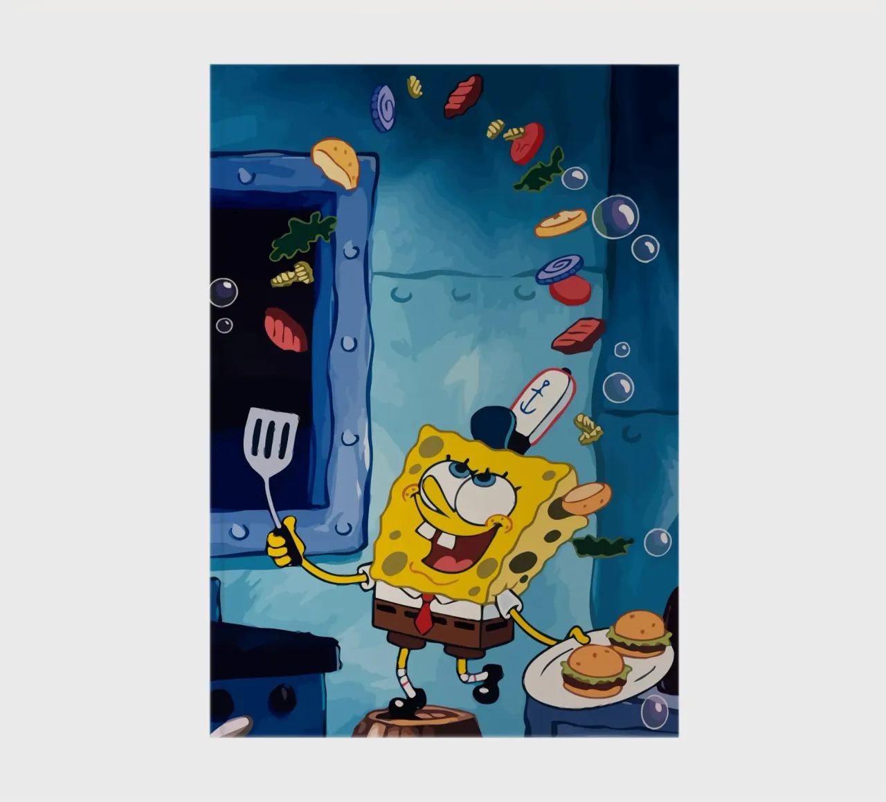 Spongebob is making a burger notebook by Dumery Art
