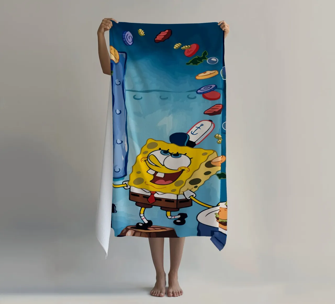 Spongebob is making a burger telo mare da Dumery Art