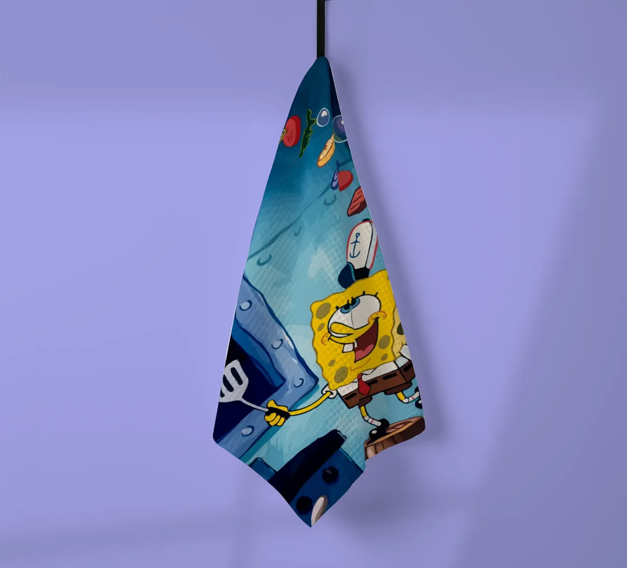 Spongebob is making a burger canovaccio da cucina da Dumery Art