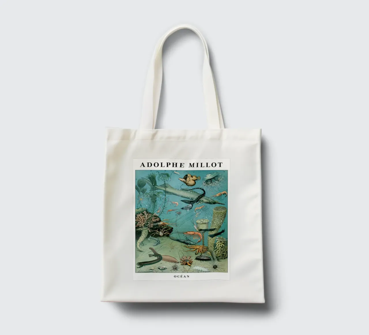 Vintage Ocean Scientific Illustration Poster tote bag by Graham Robertson