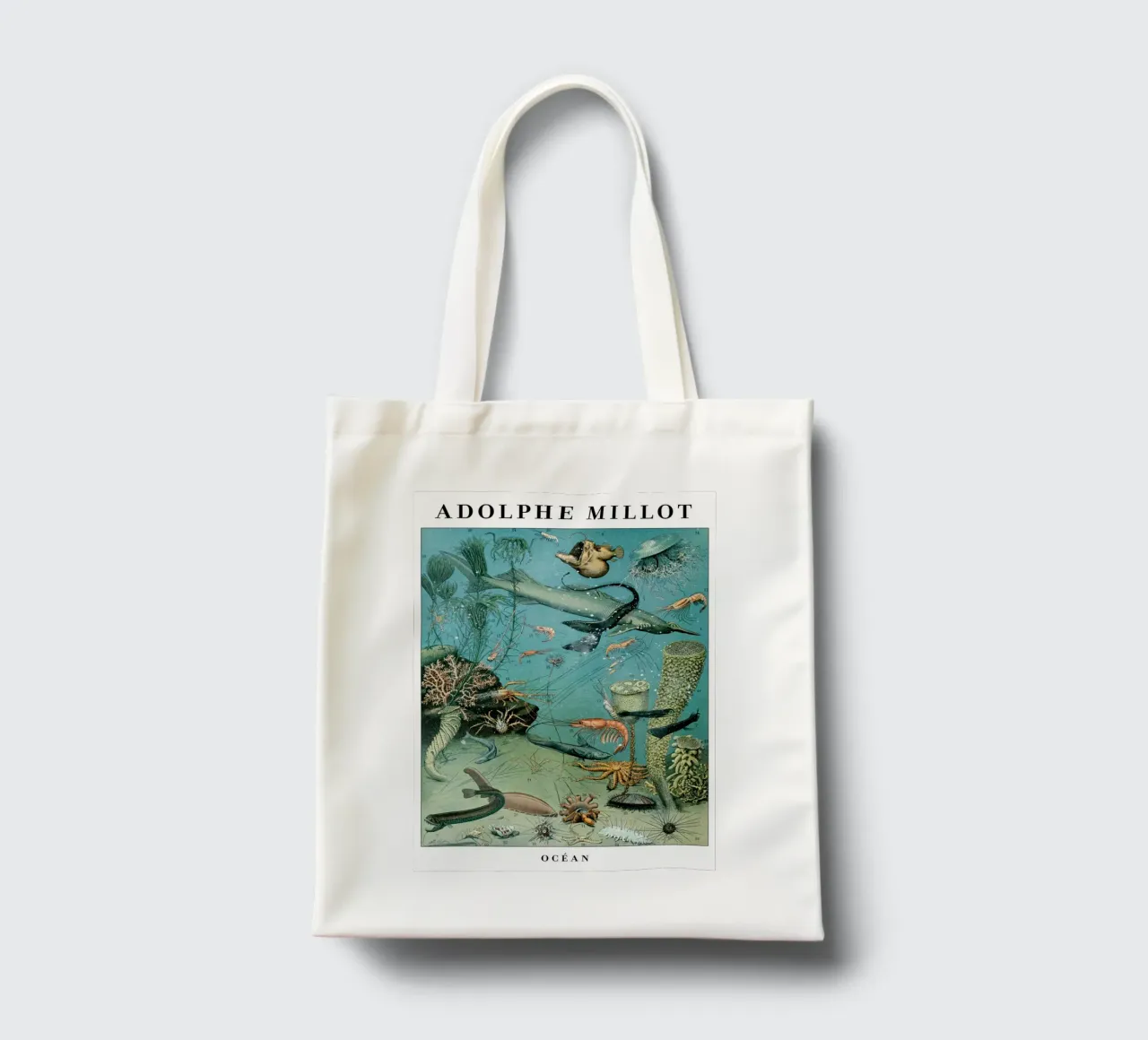 Vintage Ocean Scientific Illustration Poster tote bag by Graham Robertson