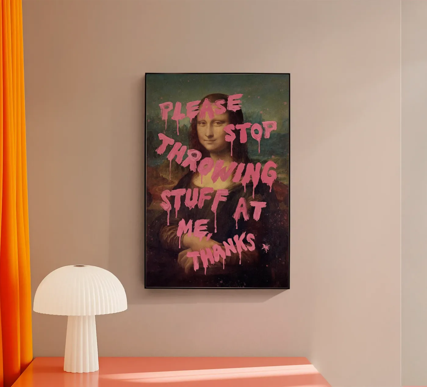 Pauvre Mona plexiglas de Jonas Loose