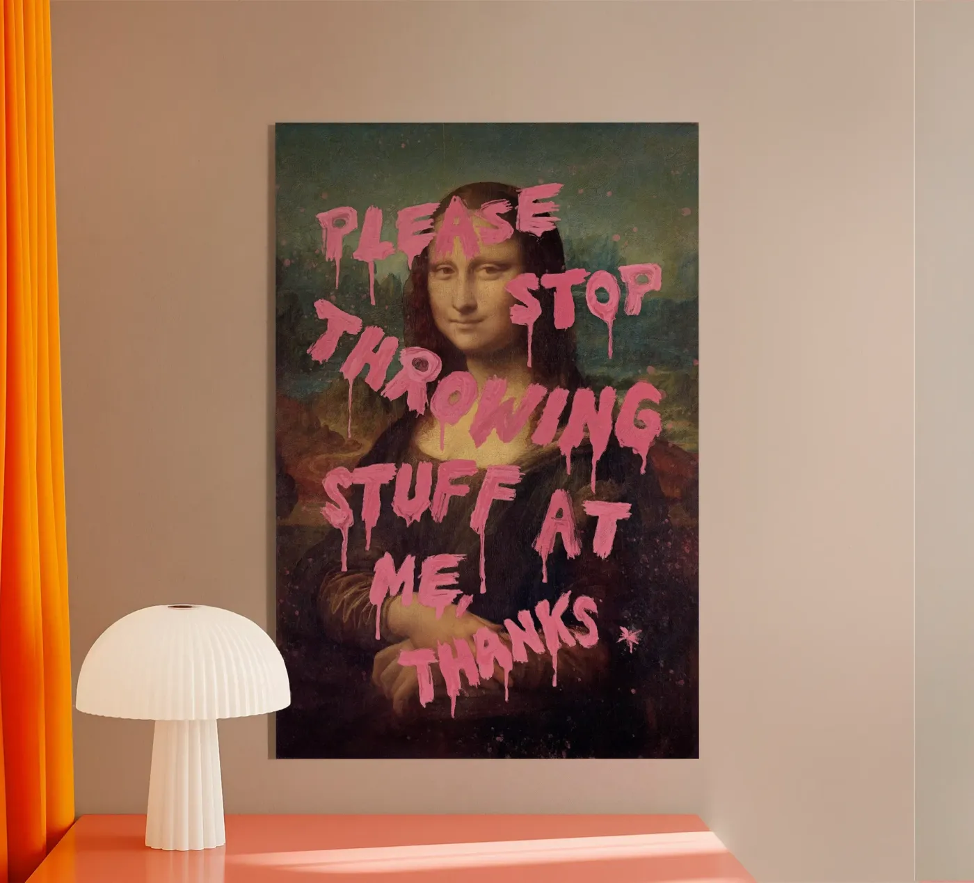 Pauvre Mona plexiglas de Jonas Loose