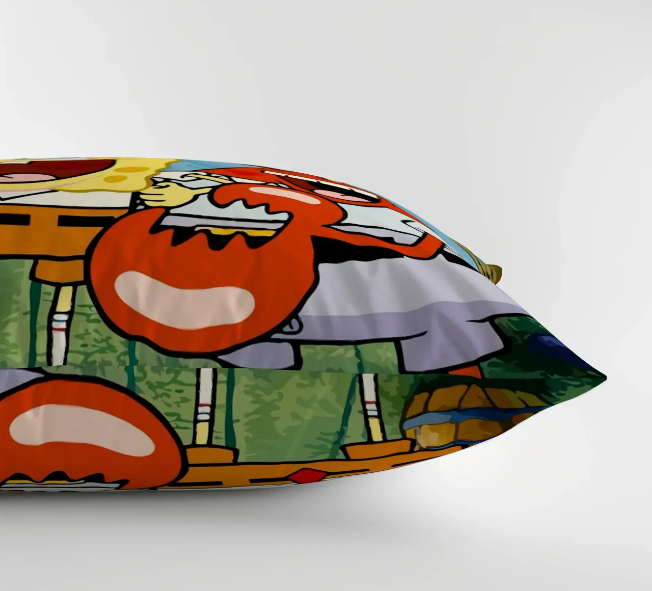 Spongebob and Mr.Krabs cuscino da Dumery Art
